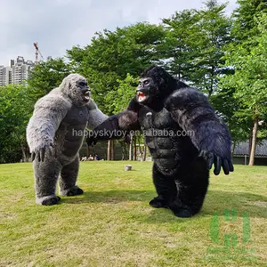 Yüksek kalite CE belgelendirme cosplay gorilla kostüm 2.6m/3m ucuz satılık şişme gorilla kostüm