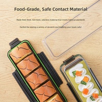 Conteneur de boulangerie transparent jetable de qualité alimentaire pour pain, gâteaux, pâtisseries, produits de boulangerie, application de vente au détail en supermarché et à emporter