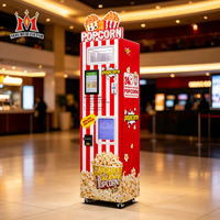 Distributeur automatique de pop-corn de casse-croûte à usage commercial, distributeur automatique de pop-corn à écran tactile intelligent avec 2 saveurs