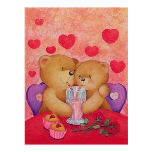 Ever Moment Diamond Painting Ricamo Mosaico Cartone Animato Pittura con Diamanti Orso Amoreoso in Resina con Diamanti Regalo S2F2717 - Product Image 1