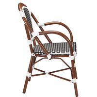 Chaise d'extérieur en rotin au design moderne, restaurant, bistrot français, Offre Spéciale résistant aux UV par tous les temps pour la cuisine