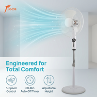 Ventilateur sur pied de 16 pouces de haute qualité avec condensateur, base de remplacement, kits SKD, ventilateur électrique de refroidissement pour importateurs domestiques