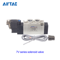 AIRTAC nouvelle électrovanne de contrôle d'air pneumatique à 5 voies 4V210-08 DC 24V/12V filtre électrique essentiel deux pièces pneumatiques