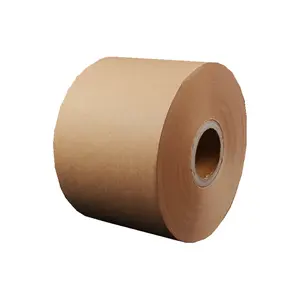 Переработанный коричневый рулон крафт-бумаги с полиэтиленовым покрытием, рулон крафт-бумаги