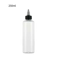 Bouteilles applicatrices en plastique transparent pour huile capillaire, produits cosmétiques pour animaux de compagnie, gel, avec pompe pulvérisatrice, capacités de 50 ml, 100 ml, 150 ml, 250 ml, 500 ml