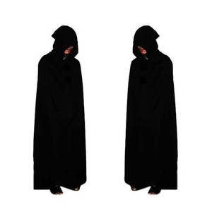 Capa Negra con Capucha para Adultos de MS Halloween, Capa Larga de Mago, Vampiro o Muerte para Cosplay, Fiestas y Actuaciones en Escenario - Product Image 5