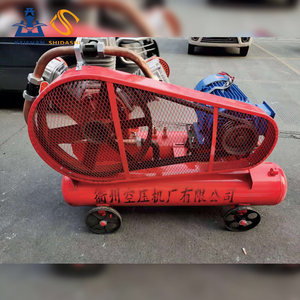 Nuovo Compressore d'Aria a Vite Portatile a Doppio Serbatoio con Motore e Pompa Diesel Raffreddati ad Aria per Cantieri Edili - Product Image 1