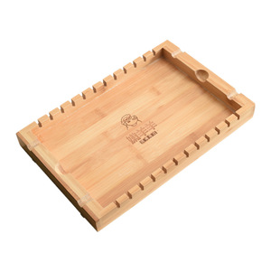 Bamboo <b>BBQ</b> <b>Tray</b> 30x20x3cm Rectangular Serving <b>Tray</b> For Barbecue Meat Rack - Product Image 5