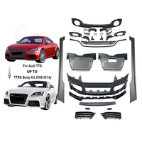 Kit carrosserie pour Audi TTS à TTRS Style Pièces de carrosserie Calandre de pare-chocs avant Jupes latérales Diffuseur arrière Embouts de silencieux d'échappement 2008-2014year