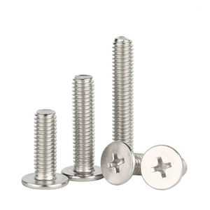 M1 M1.2 M1.4 X 5mm M1.6 M2 M2.5 M3 M4 M5 M6 M8 alta precisione in acciaio inossidabile Micro vite a testa sottile a croce - Product Image 2