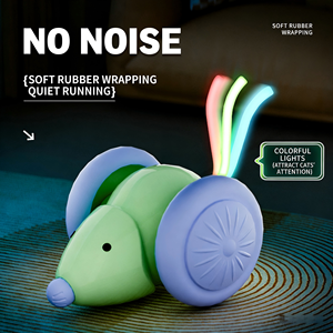 Jouet pour <span class=keywords><strong>chat</strong></span> électrique automatique classique, souris interactive avec queue LED mobile, évitement d'obstacles, rechargeable, auto-jeu, utilisation <span class=keywords><strong>en</strong></span> intérieur - Product Image 5