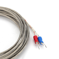 Sonde de température PT100 à filetage M8 avec câble, type K E J, 50mm 150mm 100mm 200mm