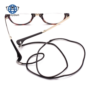 Lunettes de lecture pliables Teenyoun demi-<span class=keywords><strong>lune</strong></span> pour hommes et femmes, lunettes de vue rondes à enrouler autour du cou - Product Image 6