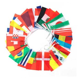 Wholesale Polyester String <b>Flag</b> Pennant Bunting Banner All Countries 100D Polyester 14x21cm 5x8 Inch Bunting <b>Flag</b> - Product Image 4