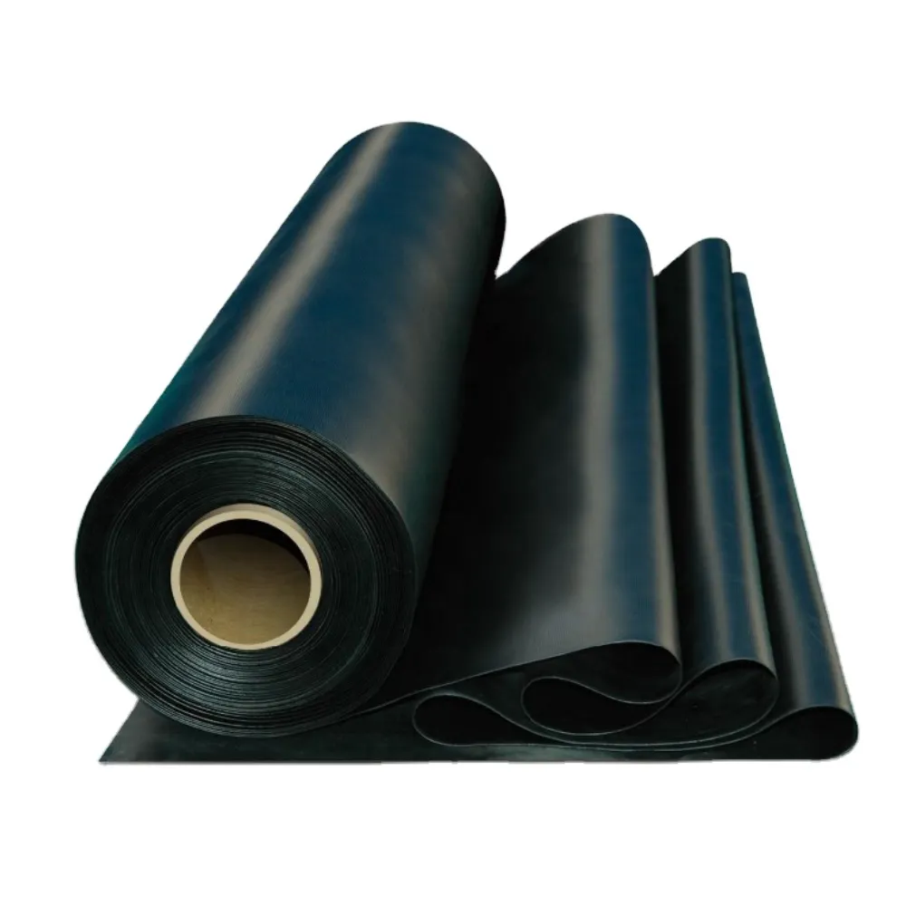 Waterstop Hitam Yang 0.5Mm-1.5Mm Epdm Waterproofing Membran Epdm Karet Atap untuk Kaki Atap