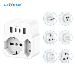 <span class=keywords><strong>Adaptador</strong></span> de <span class=keywords><strong>Corriente</strong></span> 5 en 1 Schuko/Italia a Reino Unido/EE. UU./Australia/UE/India con USB-A/USB-C para Reino Unido, <span class=keywords><strong>Irlanda</strong></span>, Escocia, Singapur, Tipo G - Product Image 2