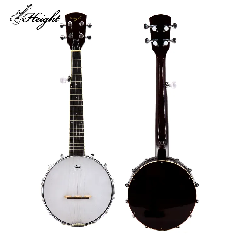 HTBJ26-5 Banjo Instrument 26 Inch 5 Snarige Drum Huid Sapele Banjo Banjo Tuner Peg-Geared
