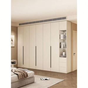 Offre spéciale Armoires combinées à bordure dorée Meubles de garde-robe modernes et modulaires pour vestiaire - Product Image 2