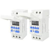 Temporizador programable semanal LCD digital, interruptor de relé de tiempo, THC15A AC / DC24V