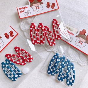 ชุดคลิปหนีบผมหน้าม้า<span class=keywords><strong>สั้น</strong></span>สำหรับเด็ก<span class=keywords><strong>ผู้หญิง</strong></span>แนวหวานคลิปหนีบ<span class=keywords><strong>ผม</strong></span>เด็กลายจุดน้ำหยด - Product Image 1