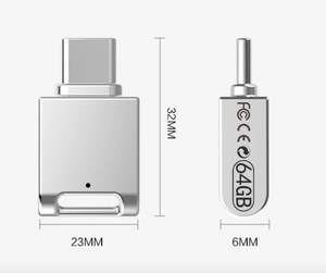 Haute Qualité Grande <span class=keywords><strong>Capacité</strong></span> Super Mini Métal <span class=keywords><strong>USB</strong></span> a <span class=keywords><strong>USB</strong></span> C Vitesse Rapide OTG <span class=keywords><strong>Clé</strong></span> <span class=keywords><strong>USB</strong></span> 32gb 64gb 128gb Avec Logo Personnalisé - Product Image 3