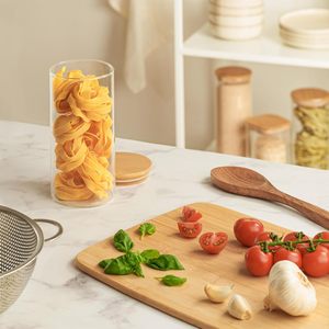 Cristalería de borosilicato, botes de cocina de vidrio, contenedores de almacenamiento, tarro organizador, 1300ml, tapa de bambú para especias, juegos de tarros de vidrio - Product Image 4