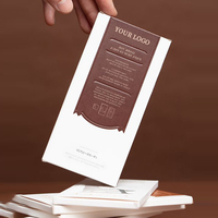 Caja de papel respetuosa con el medio ambiente personalizada, caja de lata de chocolate, cajas de embalaje de barra de chocolate y caramelo