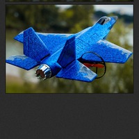 Avion de Chasse Télécommandé en Mousse EPP 2.4G, Modèle de Jouet Planeur Volant avec Lumières, Avions RC Incassables