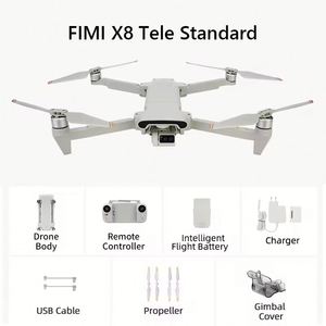 Nouveau drone FIMI X8 Tele Camera X8t avec caméra 4K professionnelle, portée de 10 km, 47 minutes d'autonomie, mini drone quadricoptère grand angle et zoom hybride 30x - Product Image 3
