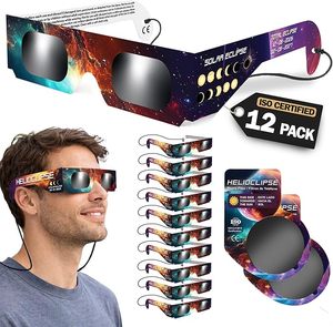<span class=keywords><strong>Lunettes</strong></span> d'<span class=keywords><strong>éclipse</strong></span> <span class=keywords><strong>solaire</strong></span> en papier en gros, testées ISO 12312-2 et certifiées CE, recommandées par l'AAS, logo personnalisé, Eclipse Europe 2026 - Product Image 5