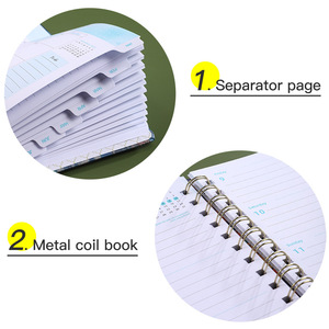 Patrones exquisitos Logotipo personalizado Diario <span class=keywords><strong>2023</strong></span> <span class=keywords><strong>2024</strong></span> <span class=keywords><strong>Agenda</strong></span> de tapa dura A5 Planificador de presupuesto Diario Cuaderno - Product Image 6