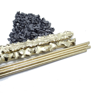 Varillas de soldadura de compuesto de carburo cementado de matriz de cobre y latón sinterizado de 450mm de longitud, varilla de soldadura de aleación Ni/Cu a precio de fábrica - Product Image 5