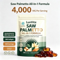 LuvVita Extrait de Palmier Nain en Gélules – Acides Gras Standardisés – Complément Alimentaire Quotidien pour le Bien-être Masculin et le Soutien de la Vitalité
