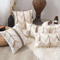 Inner mor Simple Tufted Kissen bezug New Wave Braid Loop Samt Kissen bezug American Country Style Sofa Taillen kissen für zu Hause
