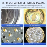 Microscope numérique HD 2K 4K EOC à longue distance de travail, autofocus électronique industriel, champ de vision 500 x 500, caméra vidéo H-D-M-I