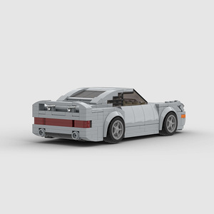 Gran Oferta: Coche de Carreras MOC Compatible con Ladrillos de Marca, Coche Deportivo Famoso, Rompecabezas de Partículas Pequeñas, Bloques de Construcción Ensamblables, Juguete DIY - Product Image 3