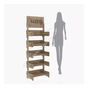 Kunden spezifisches Design Holz Supermarkt Verkauf Pop Kerze Seife Display Stand Regal MDF Store Display Rack