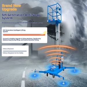 Échafaudage élévateur électrique échelle solaire élévateur de panneau outils de construction levage de fret léger <span class=keywords><strong>besm</strong></span> portable levage manuel - Product Image 2