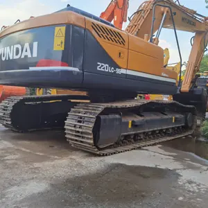 Excellent quality low price Hyundai R 220LC-9S excavator heavy digger machine for sale in Shanghai yard China 305lc/215lc/225lc