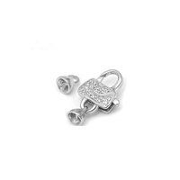 Chaîne en argent Sterling de haute qualité fermoir plaqué or Bracelet en cuir de luxe fabrication de bijoux collier de perles de homard 925 fermoirs