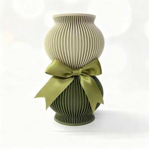 Jarrón Moderno Geométrico Impreso en 3D con Revestimiento Acrílico, Maceta Impermeable, Centro de Mesa Decorativo para Interiores - Product Image 5