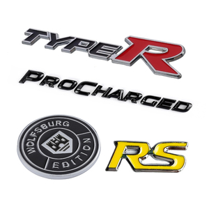 Biểu tượng ô tô 3D bằng nhựa, tự thiết kế, logo thân xe, phù hiệu xe hơi tùy chỉnh, tem dán 3D bên hông xe - Product Image 3