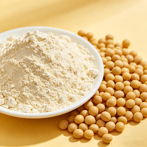 โปรตีนผงจากพืชออร์แกนิกบริสุทธิ์ 90% ปราศจาก GMO โปรตีนผงจากถั่วเหลือง วัตถุดิบโภชนาการเชิงฟังก์ชัน ขายส่ง - Product Image 1