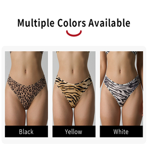 Slip Sexy Elasticizzati con Stampa Tigre, Perizoma Usa e Getta per <span class=keywords><strong>Donne</strong></span>, G-String Morbido - Product Image 2