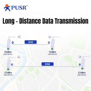 ממיר PUSR טורי ל-LoRa אלחוטי, נקודה לנקודה, נקודה למספר נקודות, שבב SX128x, שידור נתונים אלחוטי, Watchdog DR124 - Product Image 6