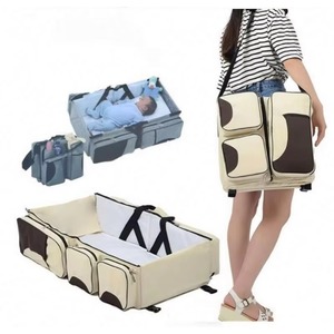 Muestra gratuita de cuna portátil multifuncional para bebés recién nacidos, extraíble y lavable, para viajes al aire libre, con bolsa grande para pañales y cama. - Product Image 1