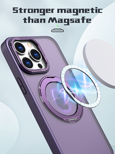 Leyi nuovi prodotti 2023 custodia antiurto <span class=keywords><strong>viola</strong></span> custodia magnetica invisibile custodia per telefono opaca traslucida per <span class=keywords><strong>iphone</strong></span> 15 <span class=keywords><strong>14</strong></span> <span class=keywords><strong>pro</strong></span> max - Product Image 2