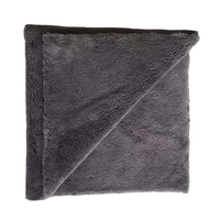 Serviette en microfibre corail ultra douce sans bords 40x40cm, super absorbante, pour le lavage et le detailing automobile