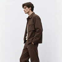 Veste pour homme, style business décontracté, shacket uni à manches longues, idéale pour le bureau, les voyages et les sorties du week-end