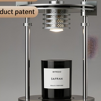 Lampe de table aromathérapeutique industrielle en acier inoxydable, diffuseur de parfum, lumière LED, base E27 pour la décoration de la chambre